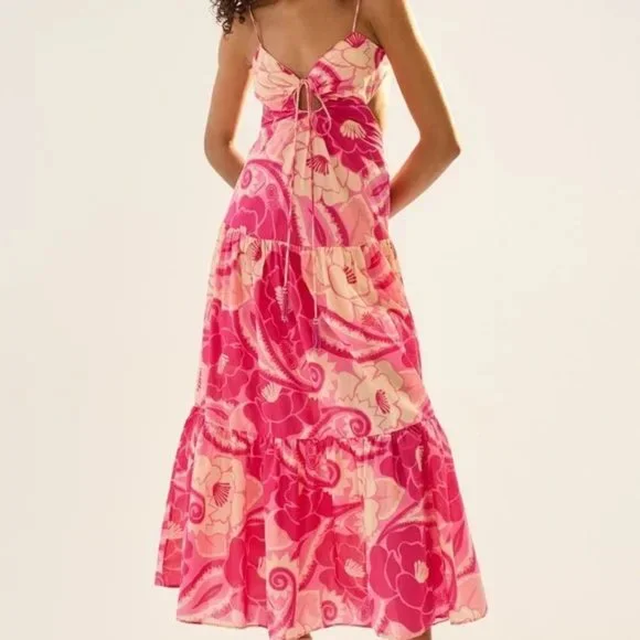 FARM Rio | Dresses | New Farm Rio Pink Tropical Groove Maxi Dress Size Xl  72 | Poshmark